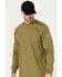 Image #4 - Ariat Men's FR Born For This Long Sleeve Work T-Shirt, Green, hi-res