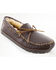 Minnetonka Men's Sheepskin Moose Slippers, Chocolate, hi-res