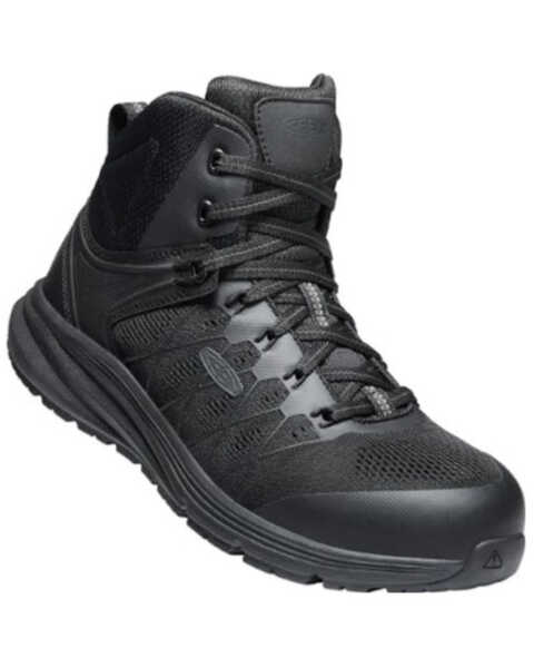 Keen Men's Vista Energy Work Boots - Carbon Toe, Black, hi-res