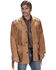 Image #1 - Scully Men's Bone Beaded Fringe Leather Jacket, Bourbon, hi-res