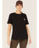 Image #1 - Carhartt Women's Workwear Short Sleeve Pocket T-Shirt, Black, hi-res