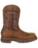 Rocky Men's Iron Skull Waterproof Western Boots - Safety Toe, Chestnut, hi-res