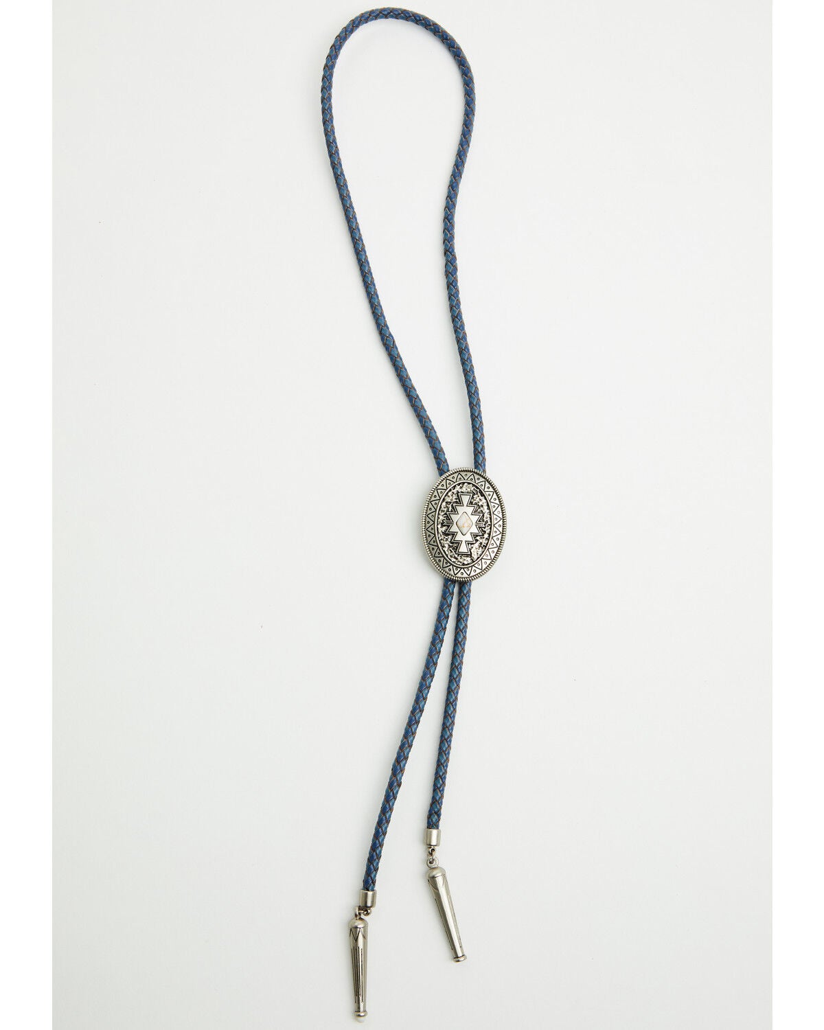 Image #1 - Cody James Men's Buffalo Stone Bolo Tie, Blue, hi-res