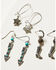 Image #2 - Shyanne Women's 3-Piece Silver Arrow Boot & Star Earrings Set, Silver, hi-res
