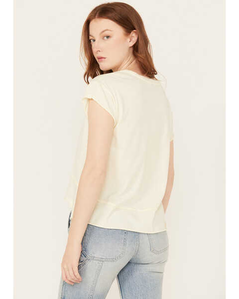 Image #4 - Cleo + Wolf Women's Lost in Bliss Tee, Cream, hi-res