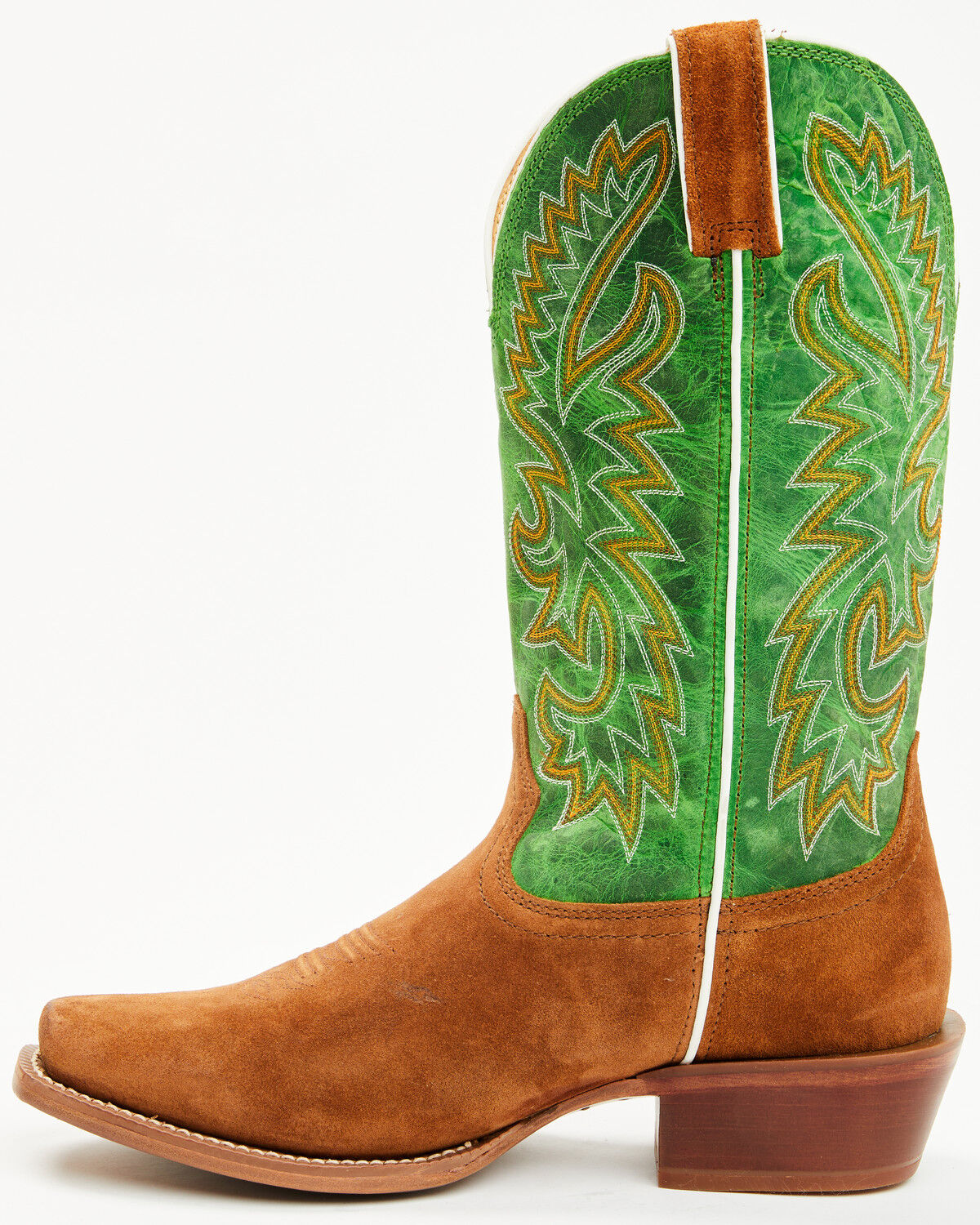Image #3 - Justin Men's Show Off Tall Western Boots - Square Toe, Medium Brown, hi-res