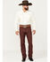 Image #1 - Wrangler Men's Wrancher Dress Jeans, Burgundy, hi-res