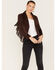 Image #2 - Shyanne Women's Fringe Faux Suede Jacket, Chocolate, hi-res