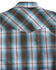 Image #2 - Tin Haul Men’s Turquoise Plaid Short Sleeve Western Shirt , Brown, hi-res