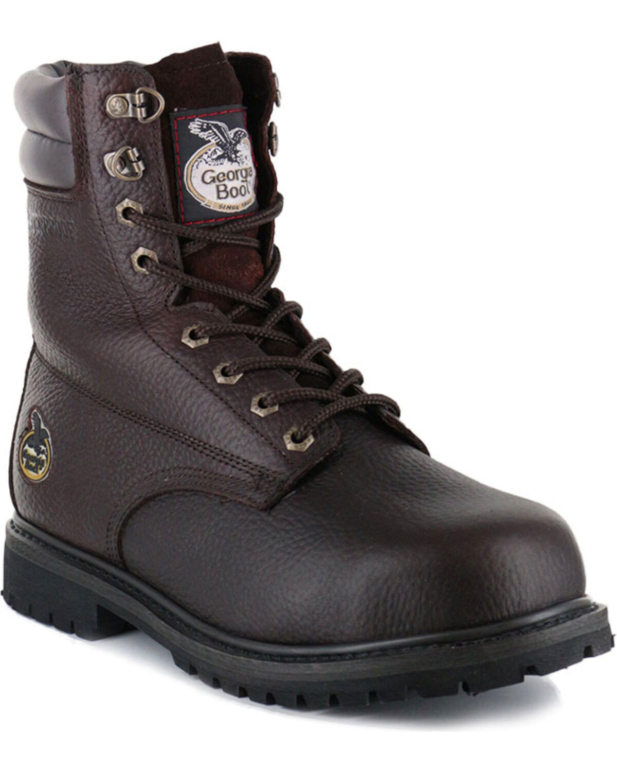 Image #1 - Georgia Boot Men's 6" Oiler Work Boots - Steel Toe, Brown, hi-res