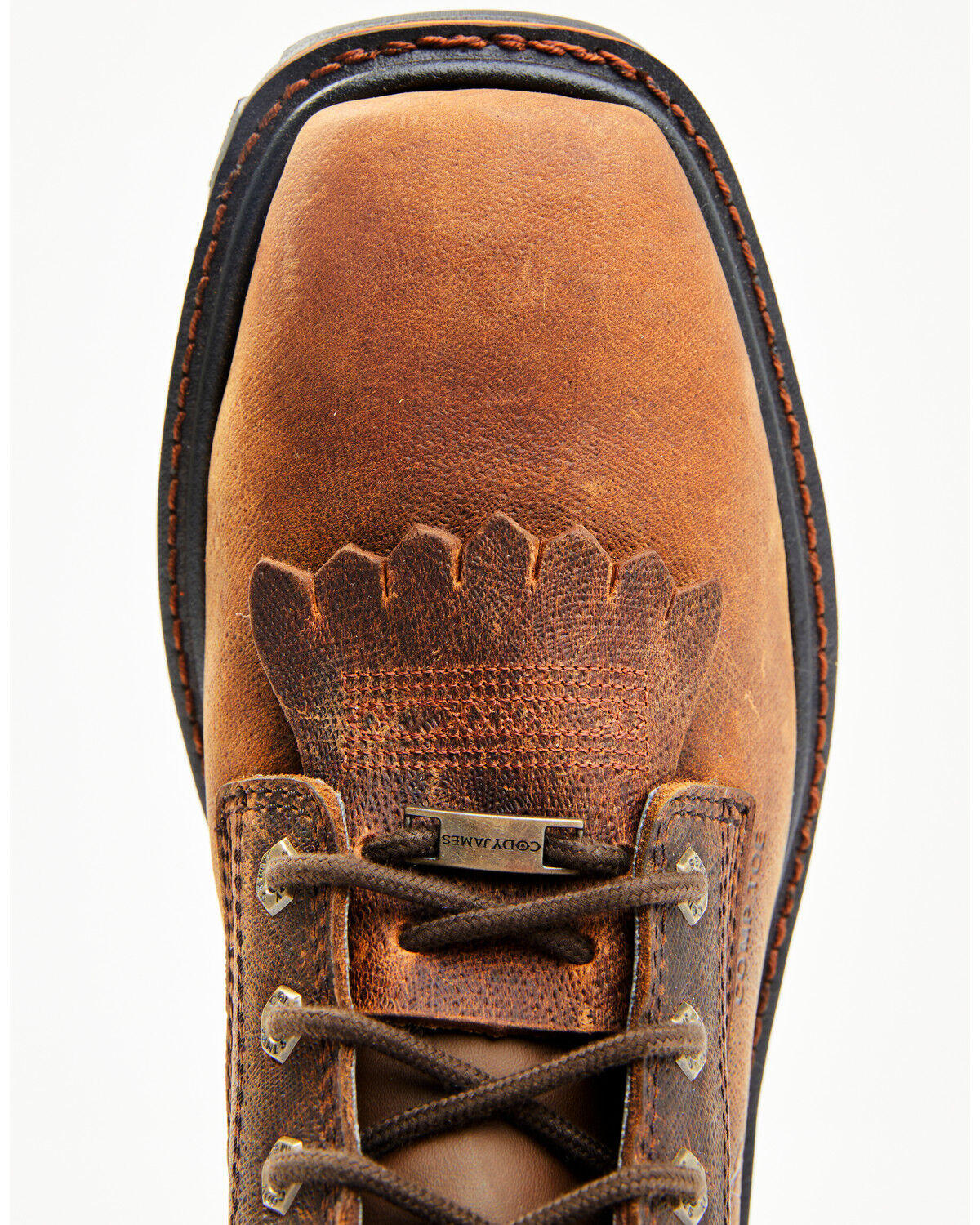 Image #6 - Cody James Men's Decimator Vibram Lace-Up Work Boots - Composite Toe, Brown, hi-res