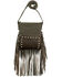Image #1 - American West Women's Studded Fringe Handbag, Chocolate, hi-res