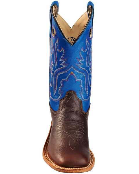 Image #4 - Cody James Boys' Thunder Western Boots - Broad Square Toe, Oiled Rust, hi-res