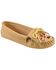 Minnetonka Beaded Thunderbird Moccasins, Natural, hi-res