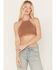 Image #1 - Fornia Women's Stripe Halter Bralette, Rust Copper, hi-res