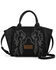 Image #1 - Wrangler Women's Jessie Tooled Concealed Carry Crossbody Bag, Black, hi-res