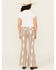Image #3 - Rock & Roll Denim Girls' Southwestern Striped Flare Stretch Denim Jeans, Cream, hi-res