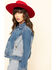 Image #5 - Lee Women's Contrast Denim Seamed Jacket, Blue, hi-res