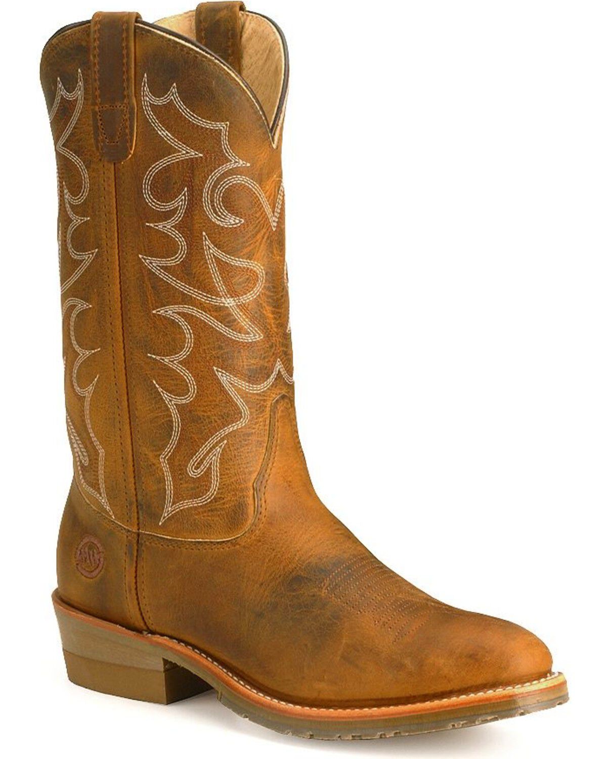 Double H Men's Gel Ice Western Boots - Round Toe, Brown, hi-res