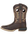 Image #3 - Durango Boys' Lil Rebel Western Boots - Square Toe, Dark Brown, hi-res