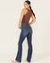 Image #3 - Shyanne Women's Aria Mid Rise Bootcut Stretch Denim Jeans, Medium Wash, hi-res