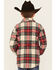 Image #4 - Fornia Boys' Winter Tartan Shirt Jacket, Red, hi-res