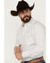 Image #2 - Ely Walker Men's Geo Print Long Sleeve Pearl Snap Western Shirt, White, hi-res