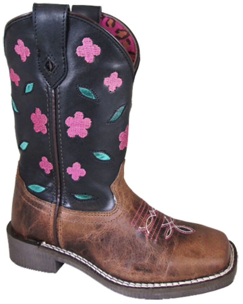 Smoky Mountain Youth Boys' Dogwood Western Boots - Square Toe, Brown, hi-res
