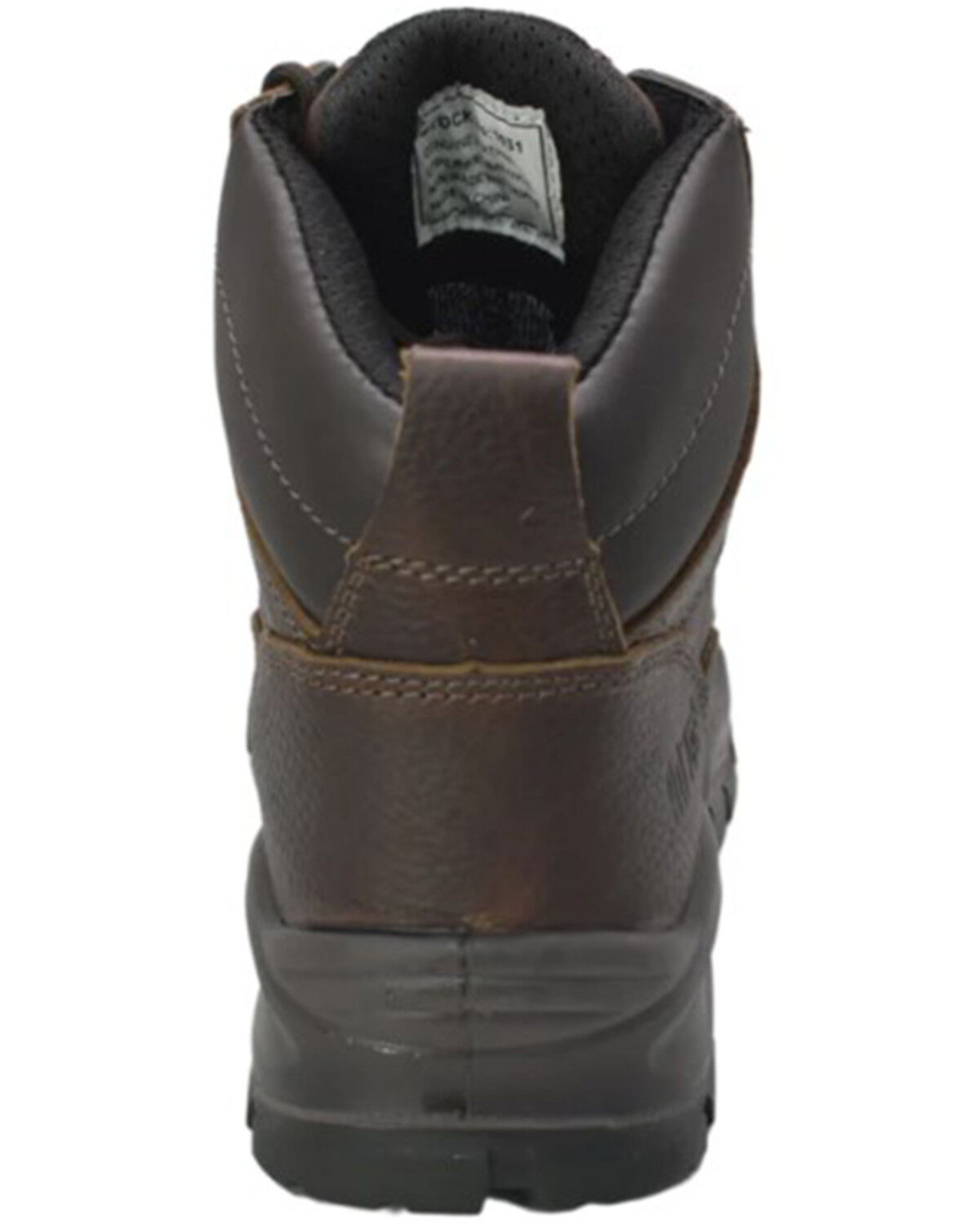 Image #4 - AdTec Men's 6" Waterproof Work Boots - Moc Toe, Brown, hi-res