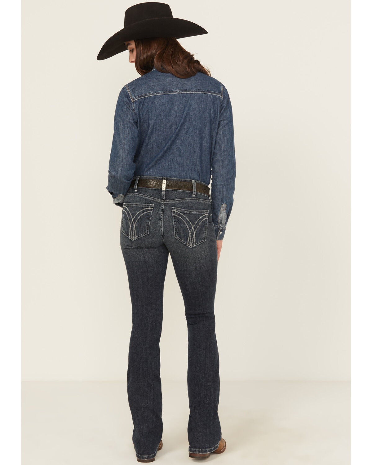 Image #3 - Ariat Women's Esti Dark Wash Bootcut Denim Jeans, Dark Wash, hi-res