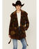 Image #1 - Cripple Creek Women's Southwestern Print Hooded Wrap Jacket, Brown, hi-res