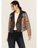 Image #1 - Shyanne Women's Embellished and Embroidered Leather Jacket, Chocolate, hi-res