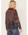 Image #4 - Molly Bracken Women's Metallic Floral Stripe Blouse, Multi, hi-res