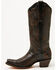 Image #3 - Corral Women's Floral Embroidered Tall Western Boots - Snip Toe, Black, hi-res