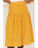 Image #2 - Stetson Women's Southwestern Embroidered Prairie Style Midi Skirt, Yellow, hi-res