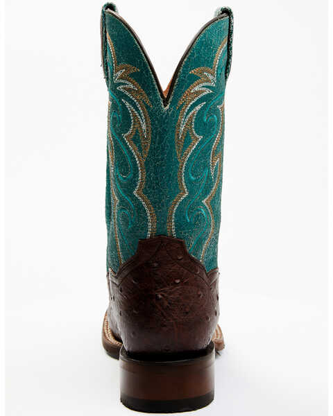 Image #5 - Dan Post Men's Exotic Full-Quill Ostrich Western Boots - Broad Square Toe, Rust Copper, hi-res
