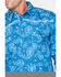 Cowboy Hardware Men's Paisley Print Long Sleeve Shirt , Blue, hi-res