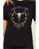 Image #3 - Idyllwind Women's Country Club Graphic Short Sleeve Trustee Tee, Black, hi-res