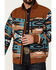Image #3 - RANK 45® Men's Southwestern Print Bomber Softshell Jacket, Rust Copper, hi-res