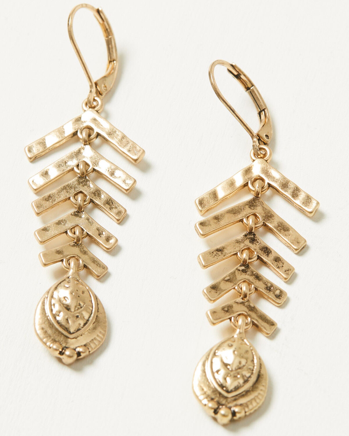 Lainey Wilson Women's Arrowhead Linear Earrings, Gold, hi-res