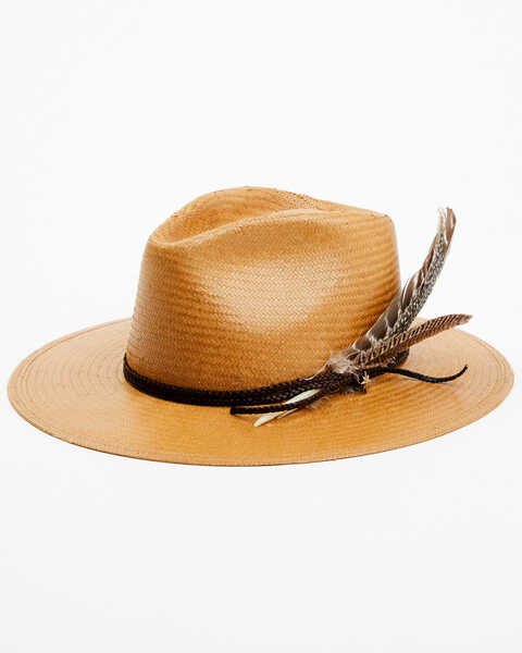 Stetson Men's Juno Straw Western Fashion Hat, Sand, hi-res
