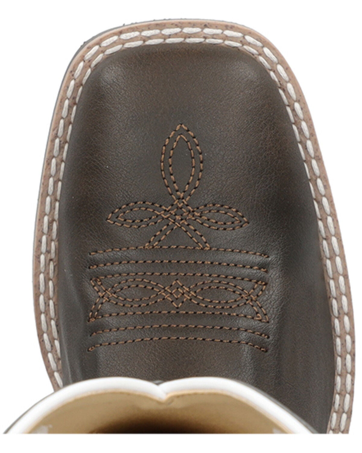 Image #6 - Smoky Mountain Boys' El Paso Western Boots - Broad Square Toe, Dark Brown, hi-res