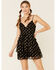 Sadie & Sage Women's Metallic Clip Dot Dress, Black, hi-res