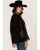 Image #4 - Johnny Was Women's Floral Embroidered Long Sleeve Blouse, Black, hi-res