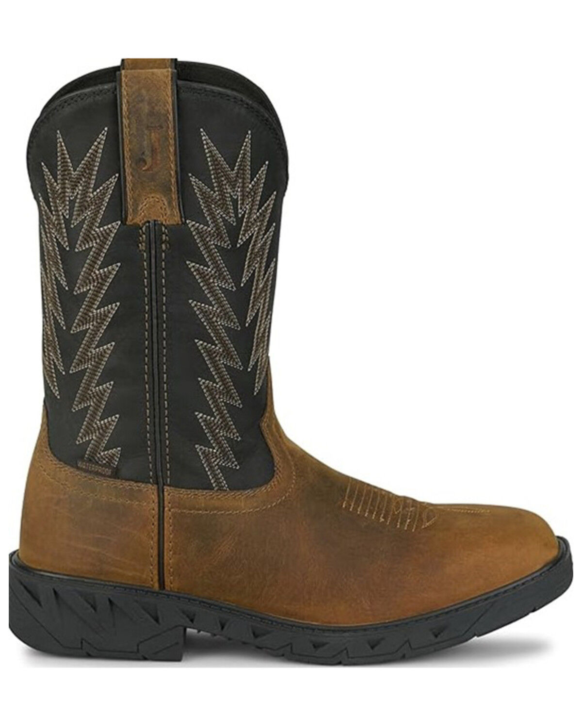 Justin Men's Taskmaker Pull-On Work Boots - Steel Toe - Country