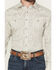Image #3 - Stetson Men's Medallion Print Long Sleeve Pearl Snap Western Shirt, Light Grey, hi-res