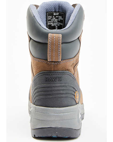 Image #5 - Hawx Men's Lace To Toe Tyche Deep Seated Work Boots - Composite Toe, Chocolate, hi-res