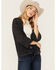 Image #1 - Cotton & Rye Women's Distressed Open Cardigan, Blue, hi-res