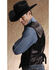 Image #2 - Roper Men's Suede Buckle Tie Vest, Black, hi-res