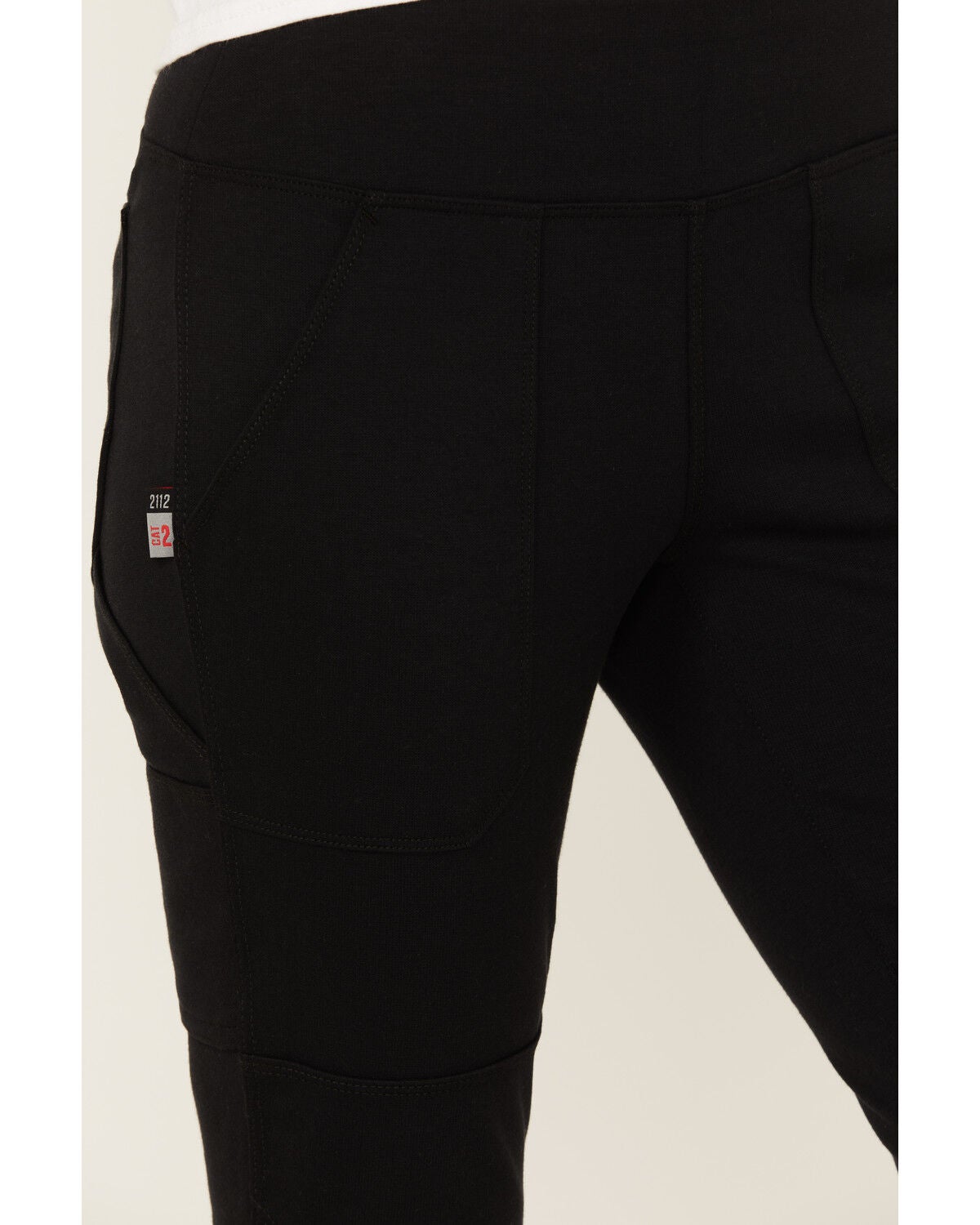 Image #2 - Carhartt Women's FR Force Fitted Midweight Utility Leggings - Tall, Black, hi-res